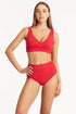 Sea Level Essentials Cross Front Bra Top